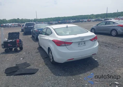 2013 Hyundai Elantra Gls из США, поврежденный, VIN 5NPDH4AEXDH352278